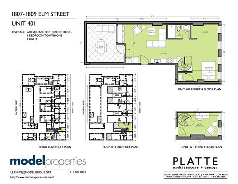Floor plan for 1 bed, 1 bath, 660 sqft